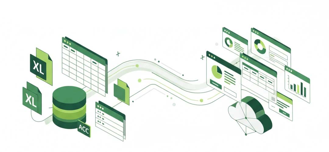 راهکار تبدیل اکسل و اکسس به وب