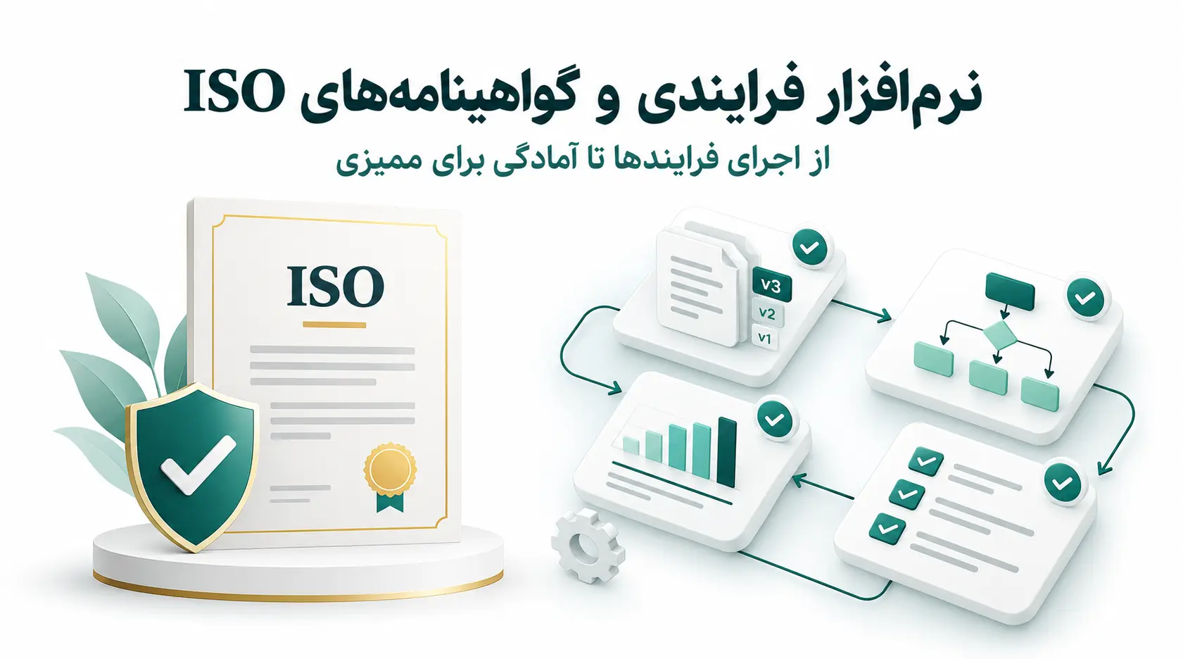 نرم‌افزارهای فرایندی چگونه به دریافت و حفظ گواهینامه‌های ISO کمک می‌کنند؟